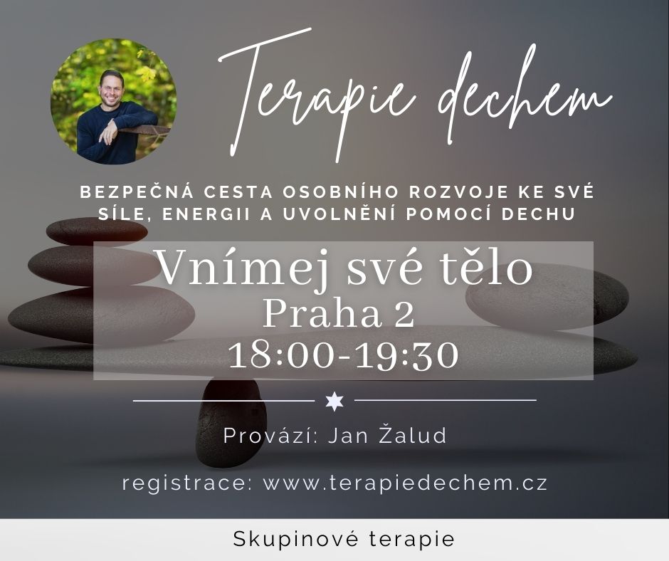 Středa / Terapie dechem, Vnímej své tělo, Praha 2 - každý měsíc (vhodné i pro začátečníky)