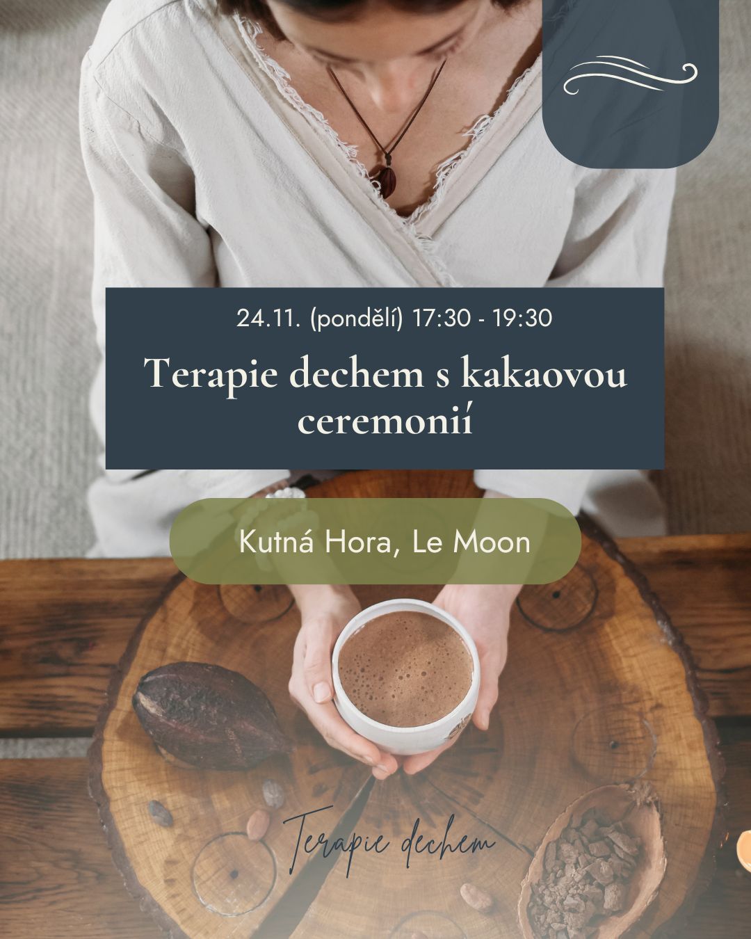 Terapie dechem s kakaovou ceremonií